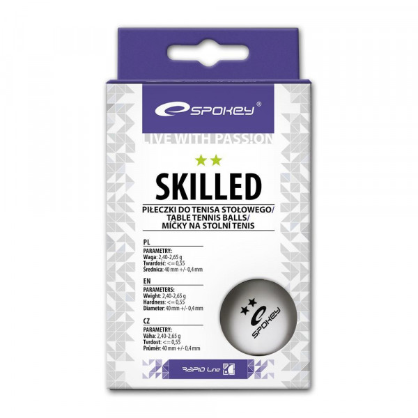 Мячи для настольного тенниса Spokey SKILLED 2*